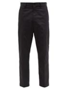 Junya Watanabe - Tailored Cotton-gabardine Trousers - Mens - Navy