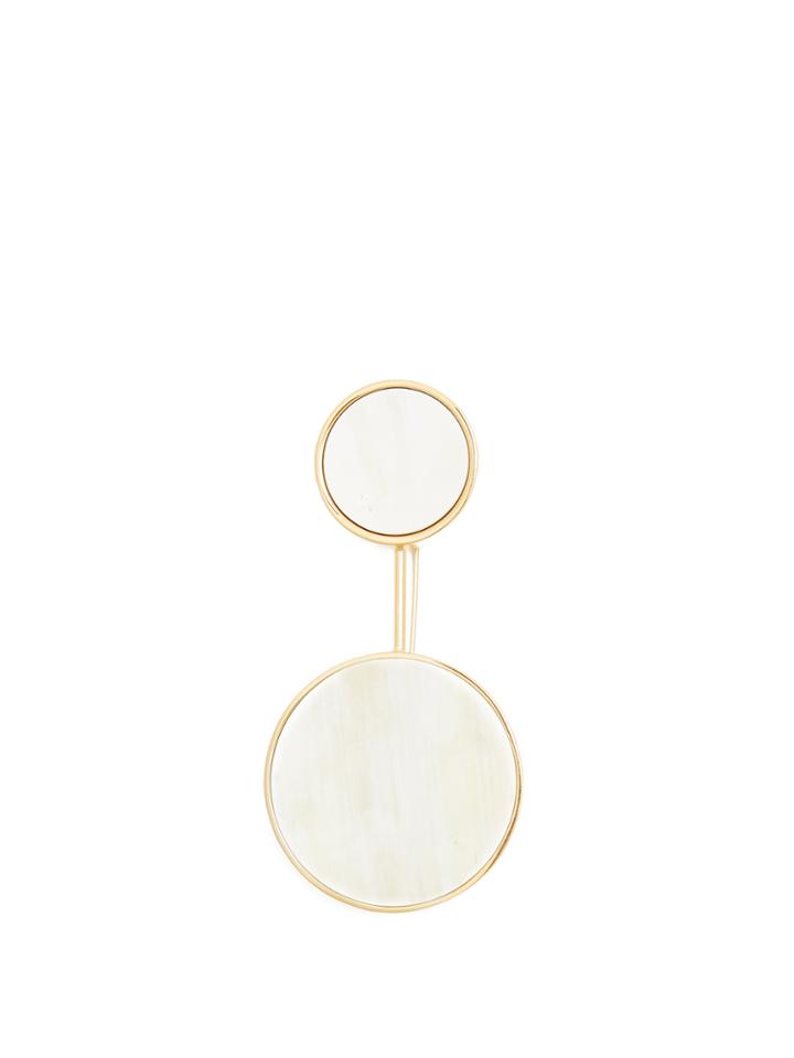 Marni Two-circle Horn Brooch