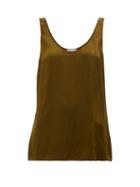 Raey - Babylock-edged Scoop-neck Cami - Womens - Bronze