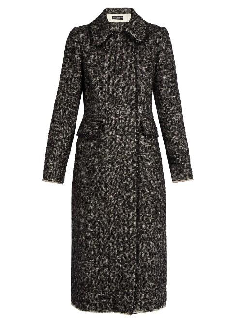 Dolce & Gabbana Double-breasted Boucl-tweed Coat