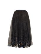 Thierry Colson Grisette Polka-dot Midi Skirt