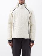 Zegna - Debossed-logo Shell Hoodie - Mens - White
