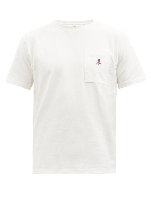 Gramicci - One Point Logo-embroidered Cotton-jersey T-shirt - Mens - White
