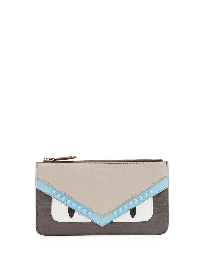 Fendi Bag Bugs Saffiano-leather Cardholder