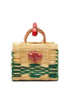 Matchesfashion.com Heimat Atlantica - Chacha Mini Basket Bag - Womens - Green Multi
