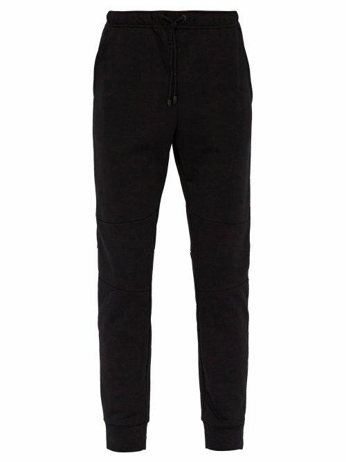 Matchesfashion.com Fendi - Reflective Logo Cotton Track Pants - Mens - Black Multi