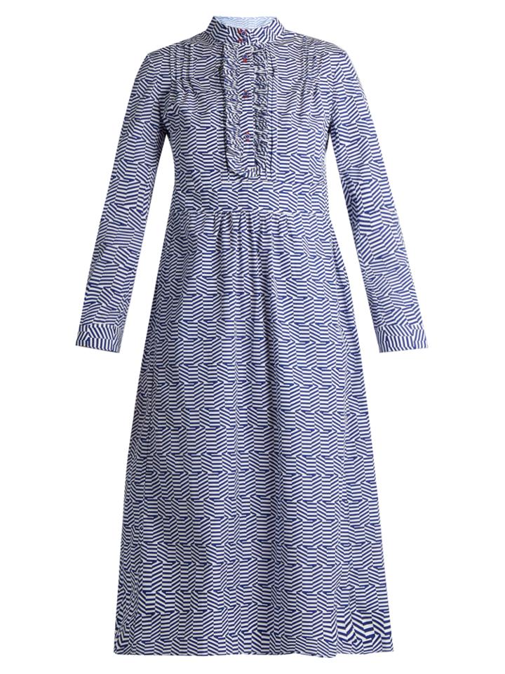 Thierry Colson Rebecca Striped Cotton Dress