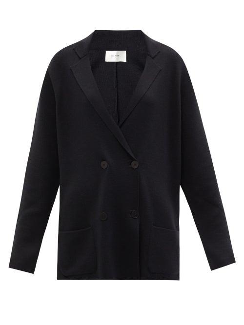 Ladies Rtw The Row - Chopok Knitted Wool-blend Jacket - Womens - Black