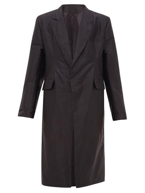 Matchesfashion.com Bianca Saunders - Larry Single Breasted Nylon Coat - Mens - Black