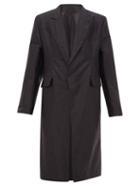 Matchesfashion.com Bianca Saunders - Larry Single Breasted Nylon Coat - Mens - Black