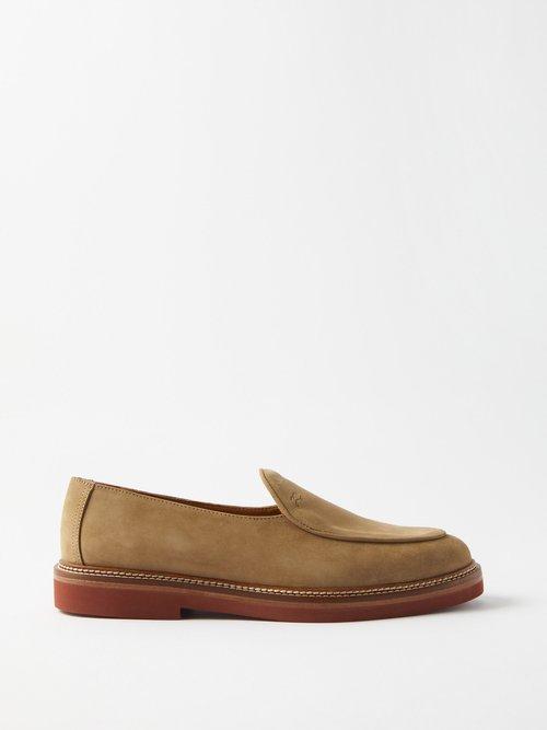 Jacques Solovire - Lex Suede Loafers - Mens - Beige