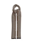 Matchesfashion.com Givenchy - Chain-jacquard Wool-blend Scarf - Mens - Beige
