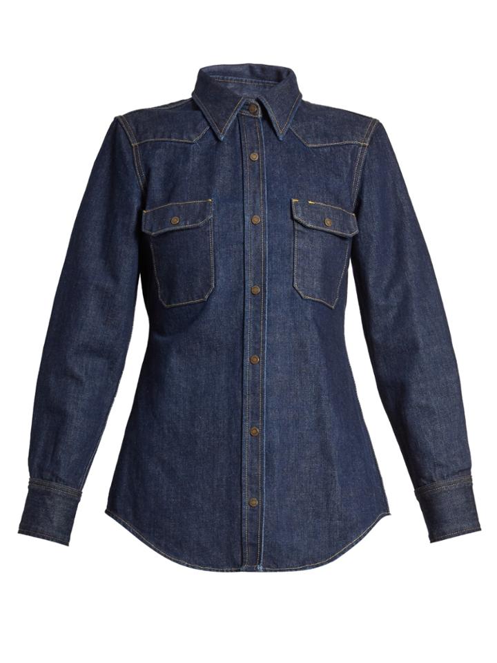 Calvin Klein 205w39nyc Western-yoke Denim Shirt