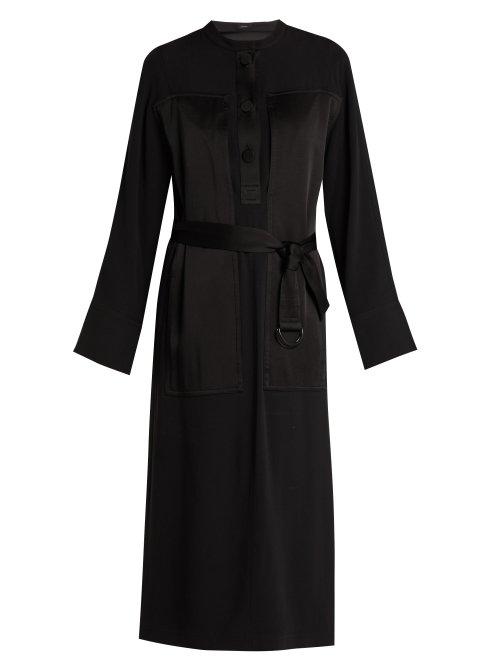 Matchesfashion.com Joseph - Fort Crepe Dress - Womens - Black