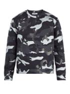 Matchesfashion.com Valentino - Camouflage Print Jersey Sweatshirt - Mens - Camouflage