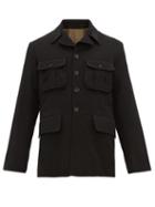 Matchesfashion.com Ann Demeulemeester - Flap Pocket Wool Blend Jacket - Mens - Black
