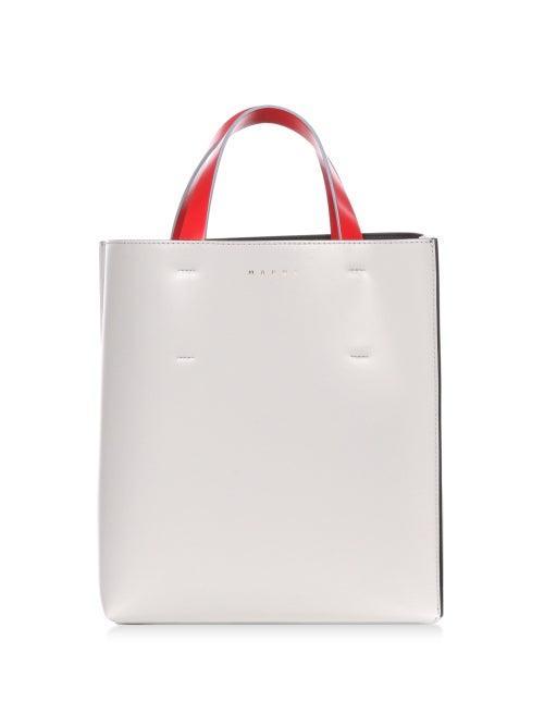 Matchesfashion.com Marni - Museo Small Leather Tote Bag - Womens - Grey Multi