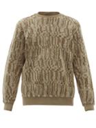 Matchesfashion.com Stone Island Shadow Project - Marled Cotton Blend Fleece Sweatshirt - Mens - Green