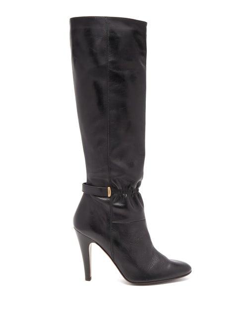 Matchesfashion.com Marc Jacobs - Leather Knee Boots - Womens - Black