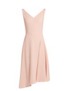 Osman Elizabeth V-neck Crepe Dress