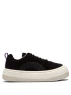 Matchesfashion.com Eytys - Sonic Exaggerated Sole Low Top Suede Trainers - Womens - Black