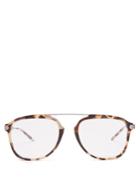 Calvin Klein 205w39nyc Aviator-frame Acetate And Metal Glasses