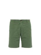 Matchesfashion.com J.w. Brine - Daryl Straight Leg Cotton Blend Shorts - Mens - Green