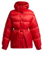 Matchesfashion.com Perfect Moment - Hooded Quilted Down Ski Jacket - Womens - Red Multi