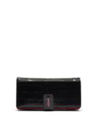 Ladies Accessories Christian Louboutin - Paloma Crocodile-effect Leather Continental Wallet - Womens - Black Multi