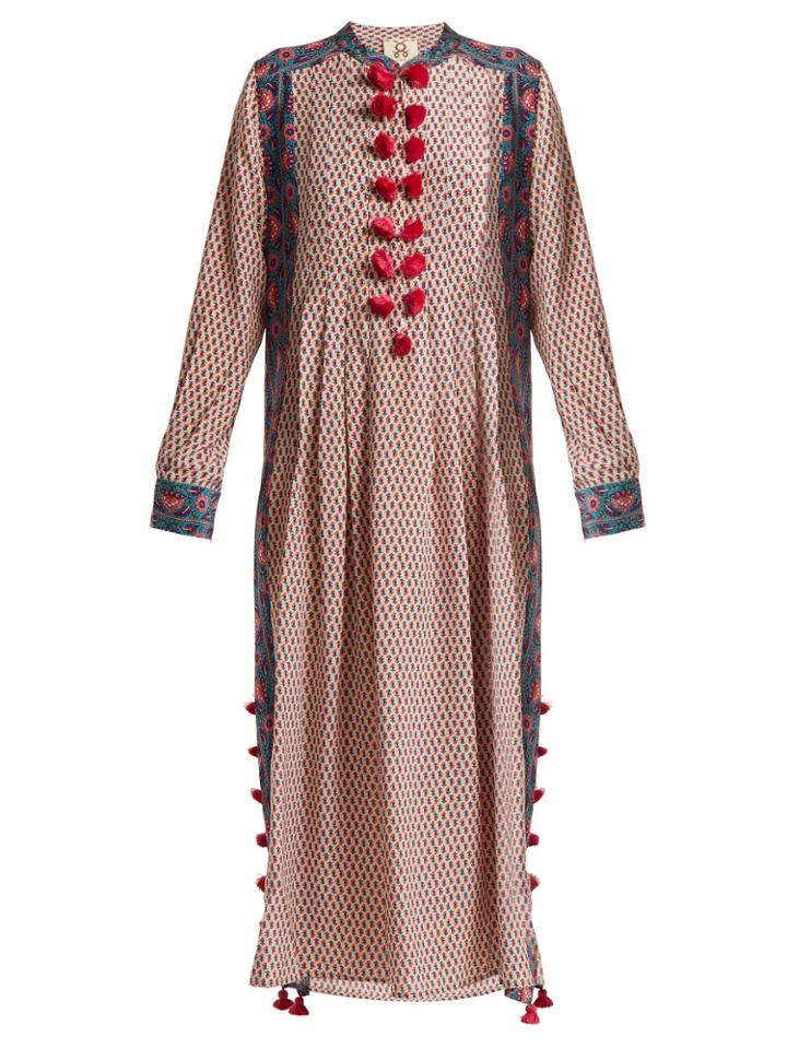Figue Rumi Floral-print Silk Kaftan