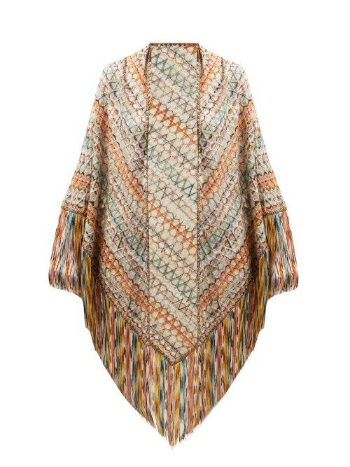 Matchesfashion.com Missoni - Exaggerated Fringe Scarf - Womens - Multi