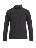 Matchesfashion.com De Bonne Facture - Half Zip Cotton Fleece Top - Mens - Grey