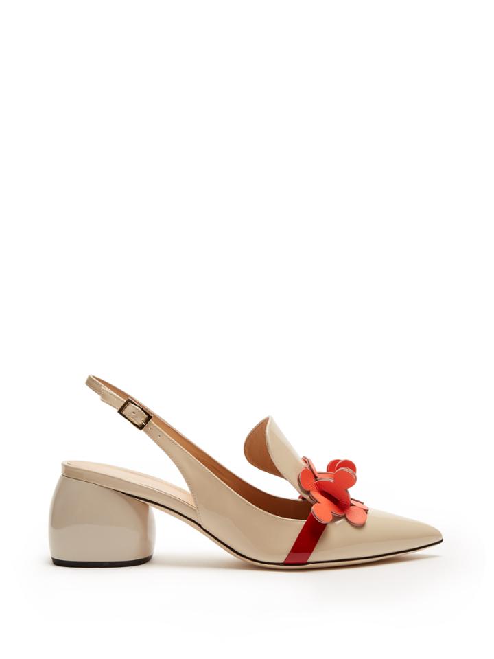 Anya Hindmarch Apex Patent-leather Slingback Pumps