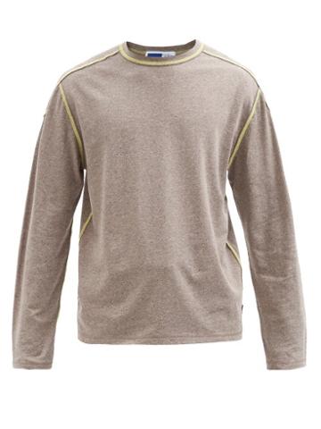 Affixwrks - Boxed Cotton-jersey Long-sleeved T-shirt - Mens - Brown