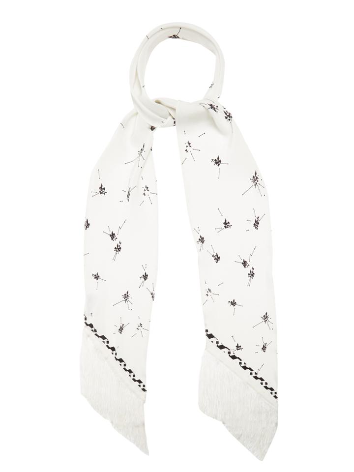 Rockins Fleur De Pop-print Classic Silk Scarf