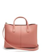 Matchesfashion.com Mansur Gavriel - Blush Pink Lined Folded Leather Bag - Womens - Light Pink