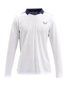 Matchesfashion.com Castore - Logo-print Technical-jersey Long-sleeve Polo Shirt - Mens - White