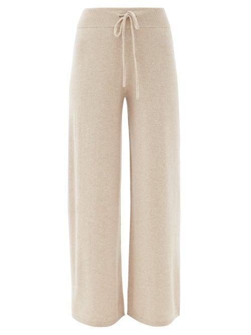 Matchesfashion.com Lisa Yang - Sofi High-rise Cashmere Straight-leg Trousers - Womens - Beige