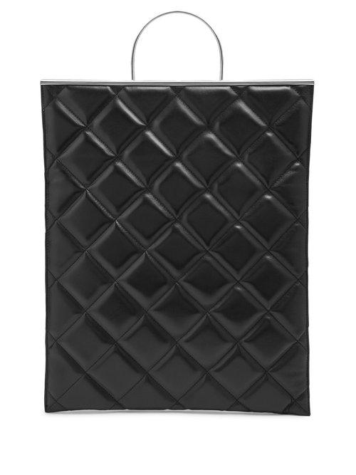 Matchesfashion.com Marques'almeida - Quilted Tote Bag - Womens - Black