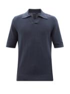 Frescobol Carioca - Rino Cotton-blend Piqu Polo Shirt - Mens - Navy