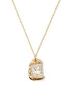 Matchesfashion.com Bleue Burnham - The Rose Recycled-gold Pendant Necklace - Mens - Clear