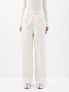 Raey - Organic-cotton Tapered-leg Smart Jeans - Womens - Ivory