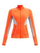 Adidas By Stella Mccartney - Truepurpose High-neck Technical-jersey Jacket - Womens - Orange