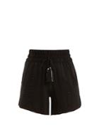 Zeus + Dione Paxi Geometric-jacquard Silk-blend Shorts