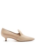The Row Gaia Kitten-heel Leather Pumps