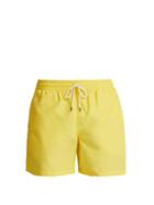 Matchesfashion.com Polo Ralph Lauren - Logo Embroidered Swim Shorts - Mens - Yellow