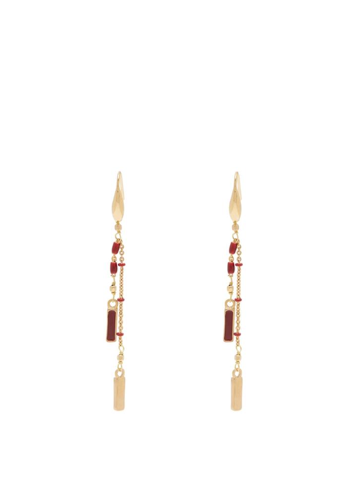 Isabel Marant Chain-link Beaded Drop Earrings