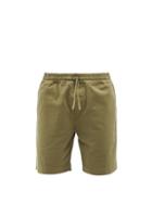 Ymc - Jay Cotton-blend Twill Shorts - Mens - Green