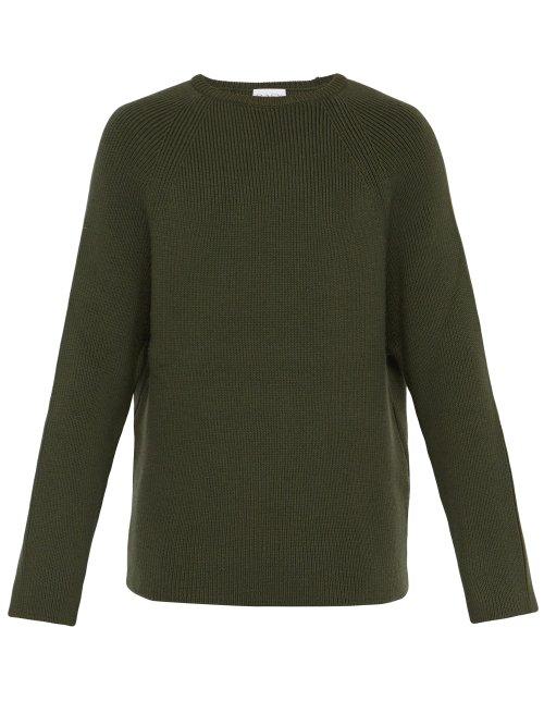 Matchesfashion.com Raey - Crew Neck Merino Wool Sweater - Mens - Khaki