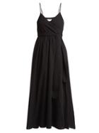 Matchesfashion.com Mara Hoffman - Alma Cotton Wrap Dress - Womens - Black